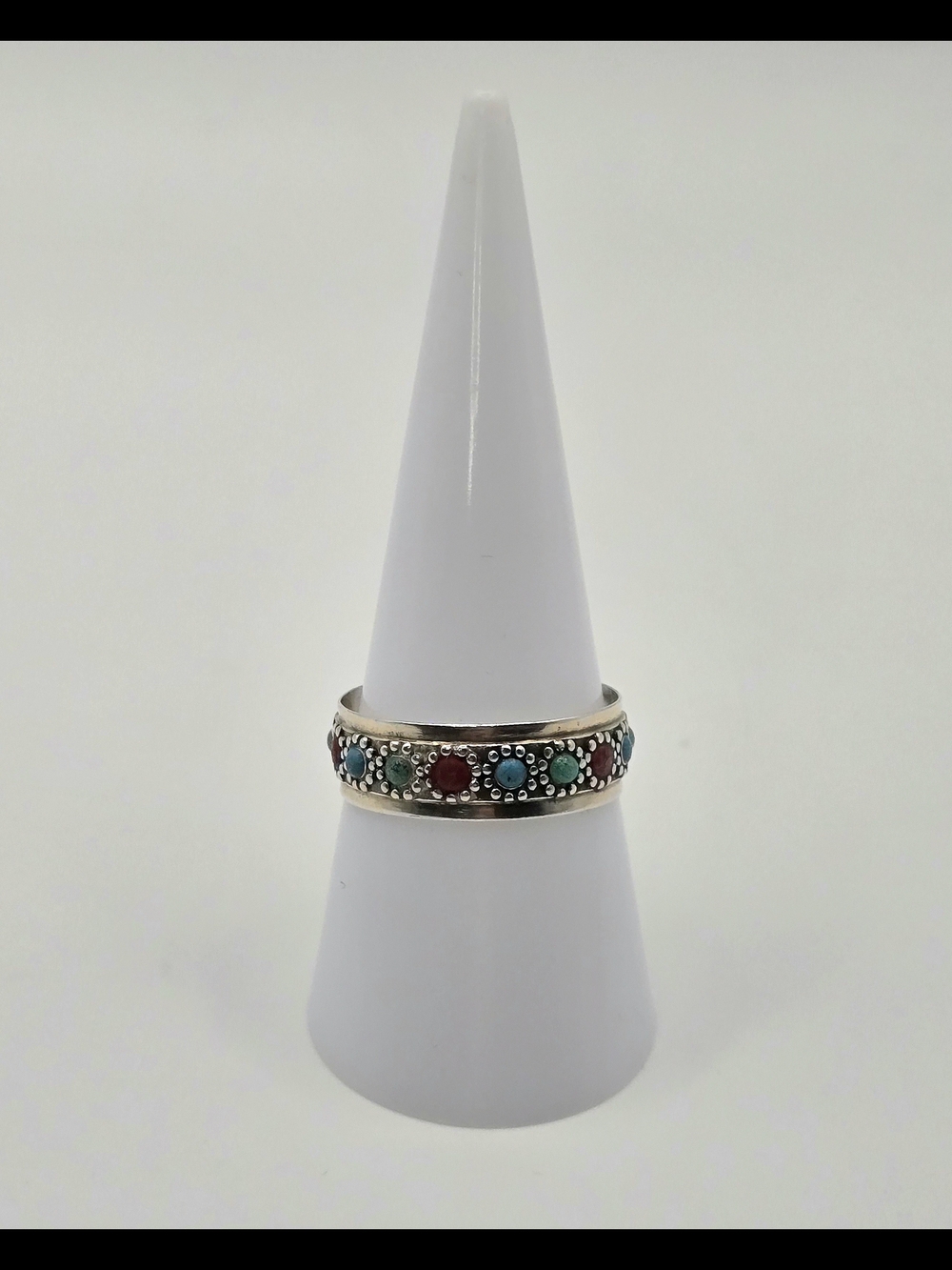 Vintage Sterling Silver Artisan Band Ring – Size 8.75